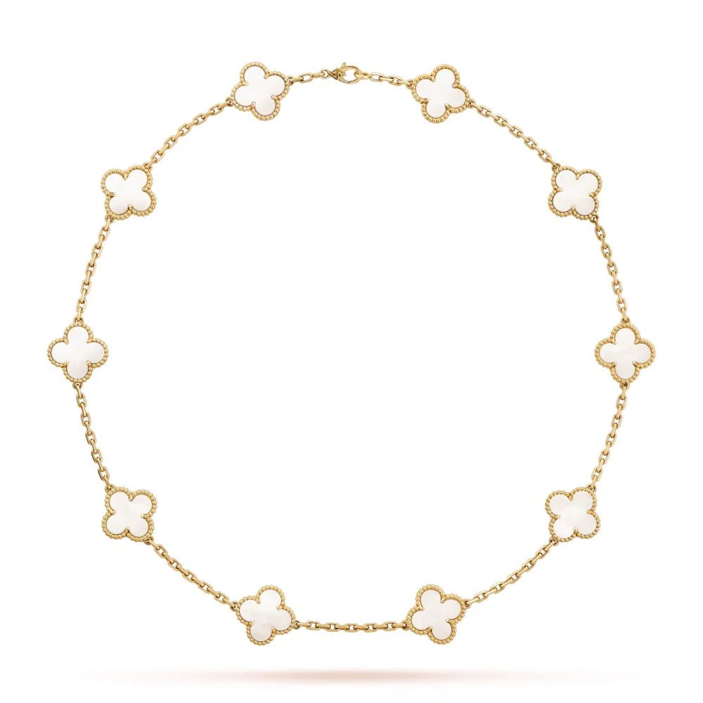 Collana vintage Alhambra con 10 quadrifogli